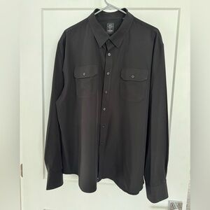 Men's Black Button-Up Shirt